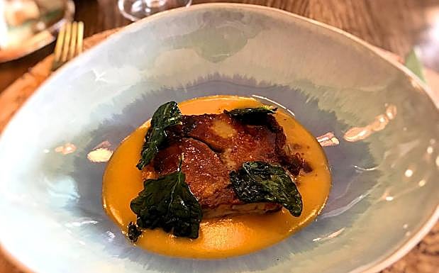 Cochinillo al parmentier.