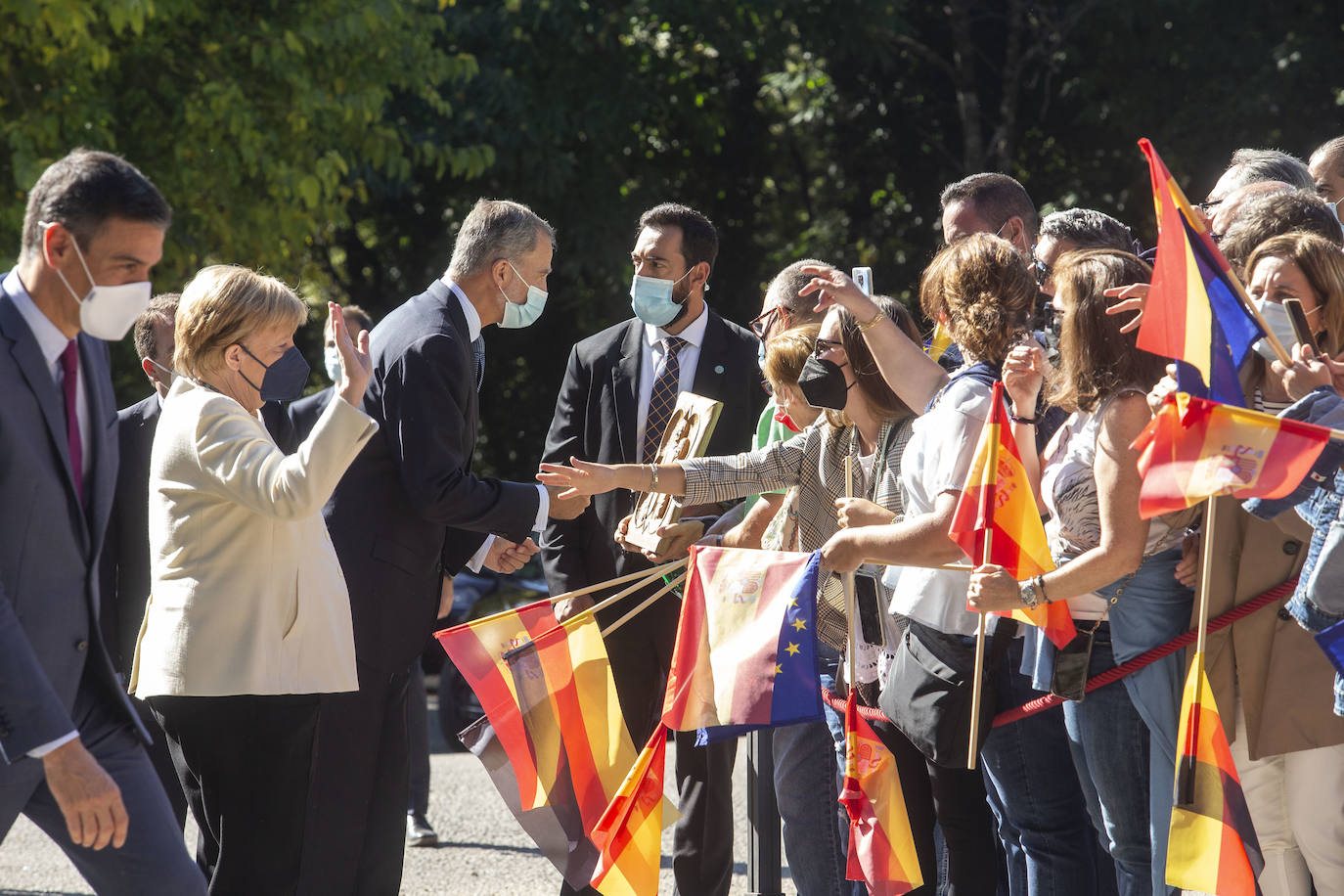 Fotos: Angela Merkel recibe el premio Carlos V