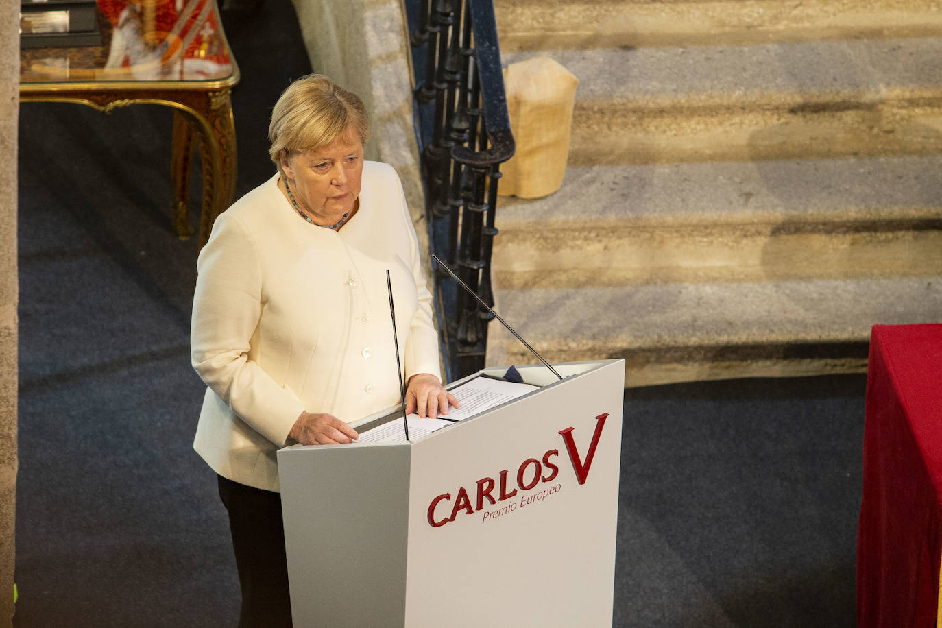 Fotos: Angela Merkel recibe el premio Carlos V