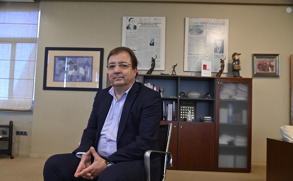 Guillermo Fernández Vara, este viernes, en las instalaciones del diario HOY en Badajoz.