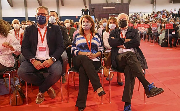 Antonio Rodríguez Osuna, Adriana Lastra y Juan Carlos Rodríguez Ibarra. 