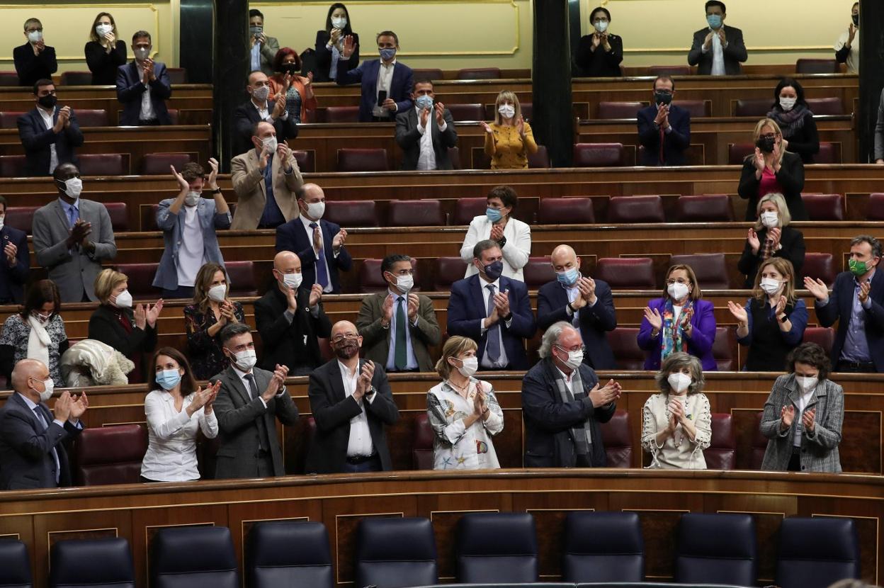 Pleno de votación de la Ley de Eutanasia en el Congreso. 