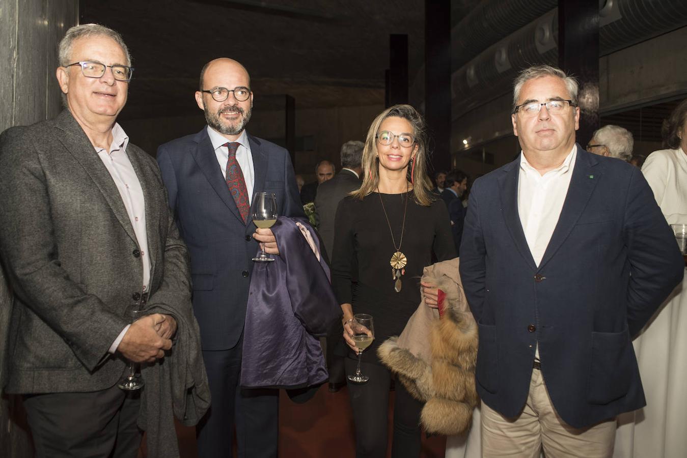 Fernando Menaya, Justiniano Cortés, Mónica Gama y Fernando Mena. 