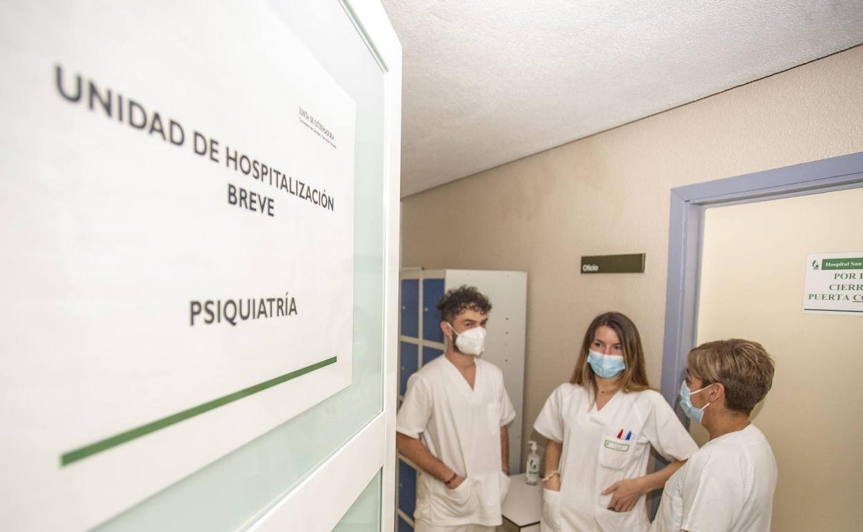 Unidad de Psiquiatría del hospital San Pedro de Alcántara. 