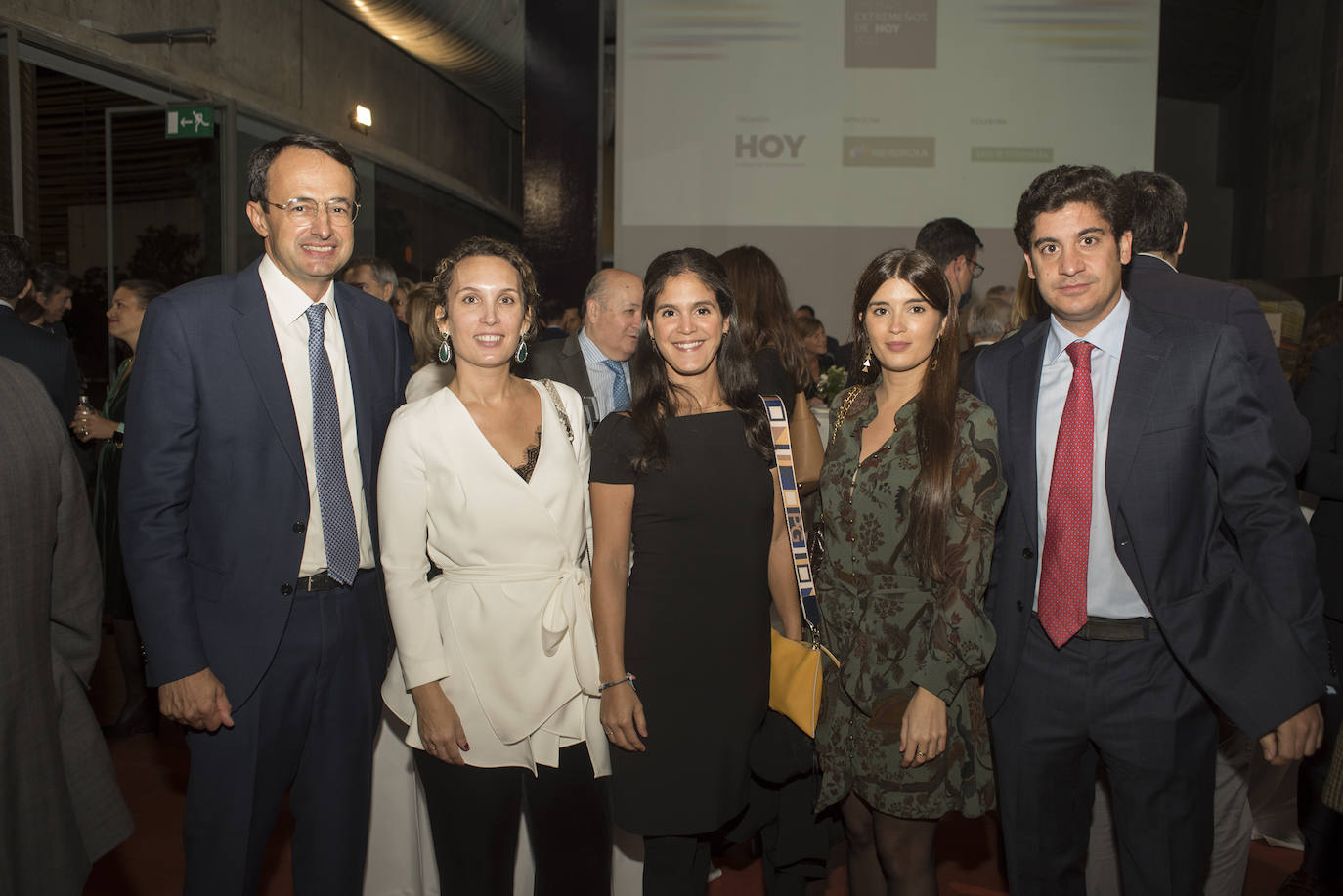 Luis Romualdo Hernández, Gloria Fernández, Pilar Bardají, Paula Albarrán y Jesús Bardají.