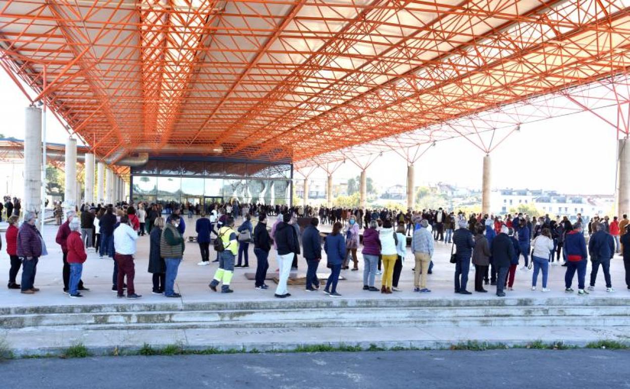 Colas la pasada semana en Plasencia para recibir la segunda dosis de Janssen.