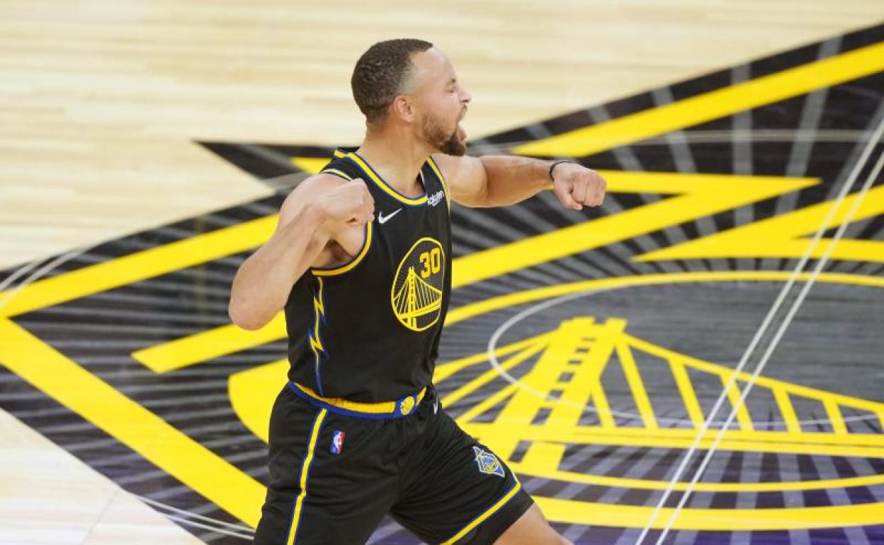 Stephen Curry durante el partido ante los Clippers.