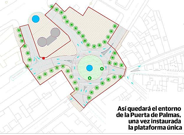 La obra de Puerta de Palmas de Badajoz empezará en febrero y durará diez meses