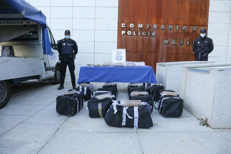 Imagen de la droga incautada por la Policía Nacional