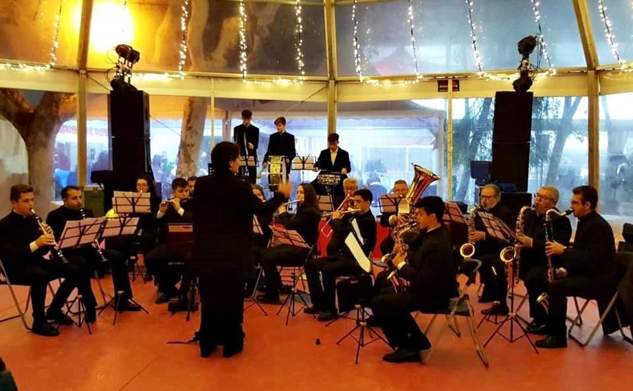 La Banda de Música de Mérida ofrece un concierto en la calle Santa Eulalia este viernes