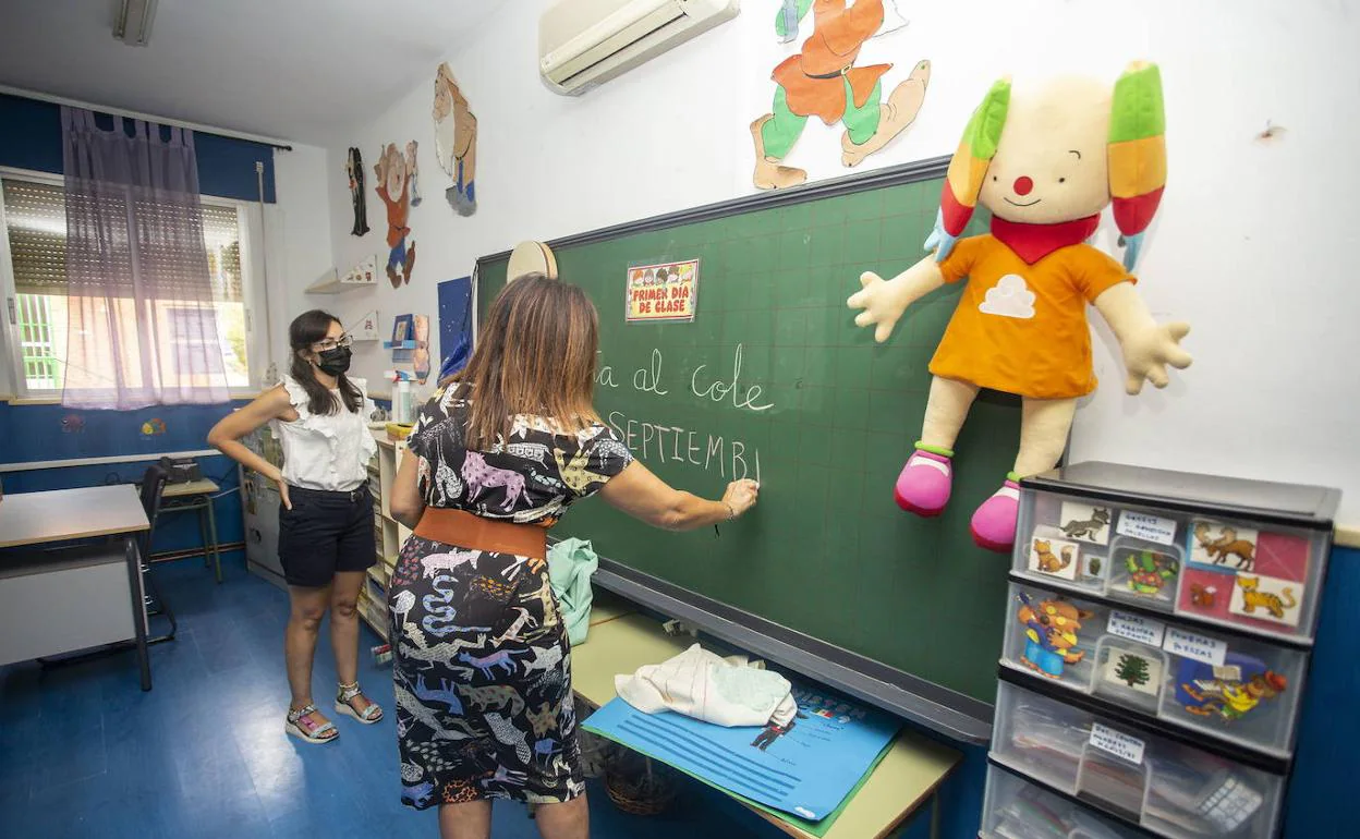 Incorporación de una docente interina en el inicio del presente curso. 