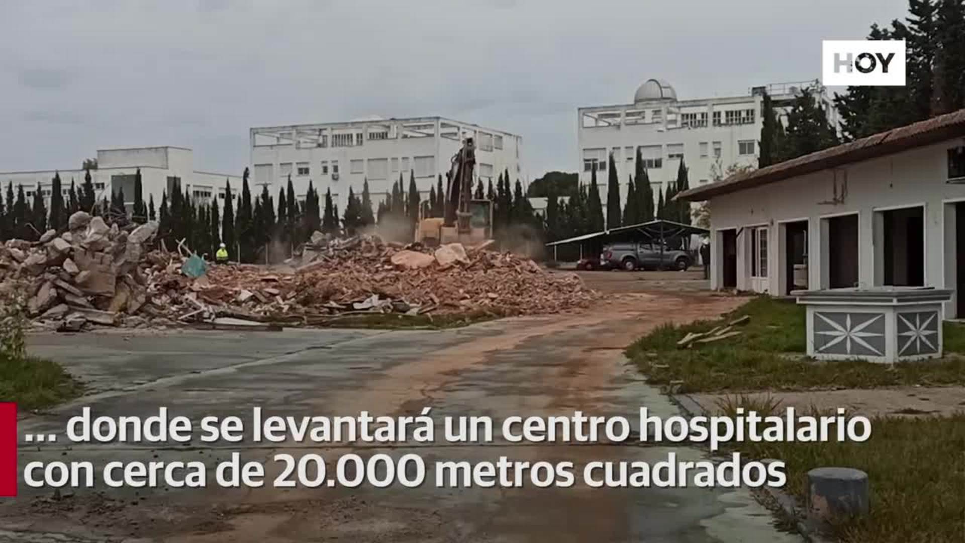 ​Quirónsalud comienza la demolición de salones Murano para construir su nuevo hospital en Badajoz​