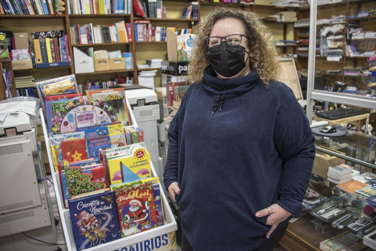 Silvia Moruno en su tienda de Ricardo Carapeto. 
