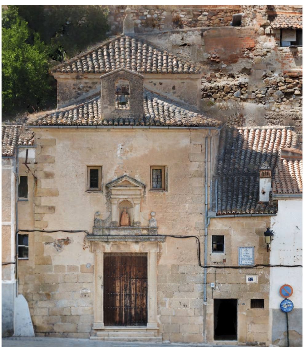 La Ermita del Vaquero en la calle Caleros de Cáceres, en donde estuvo la casa de Gil Cordero.