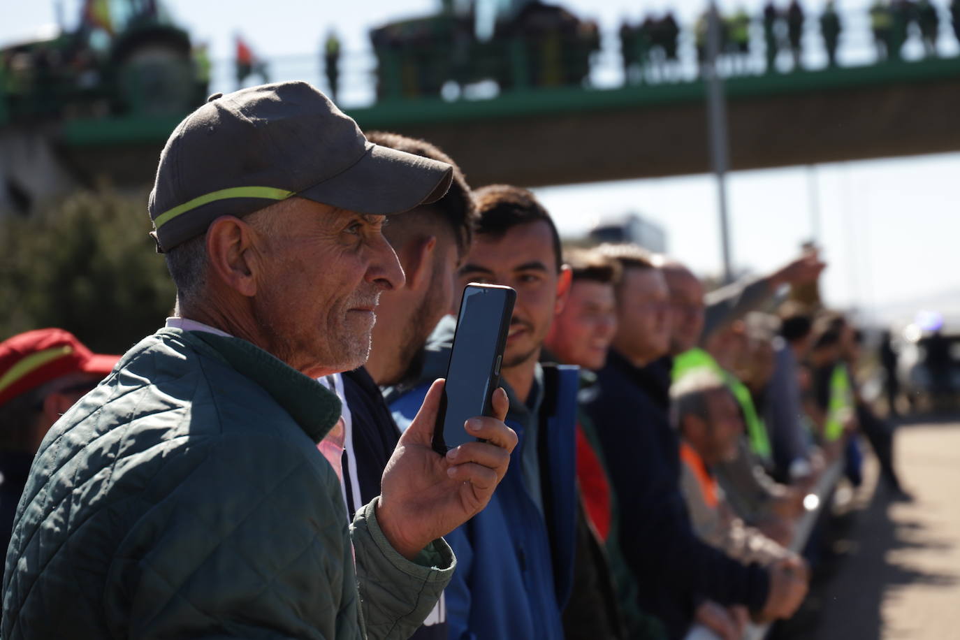 Fotos: Protesta de los agricultores en Miajadas