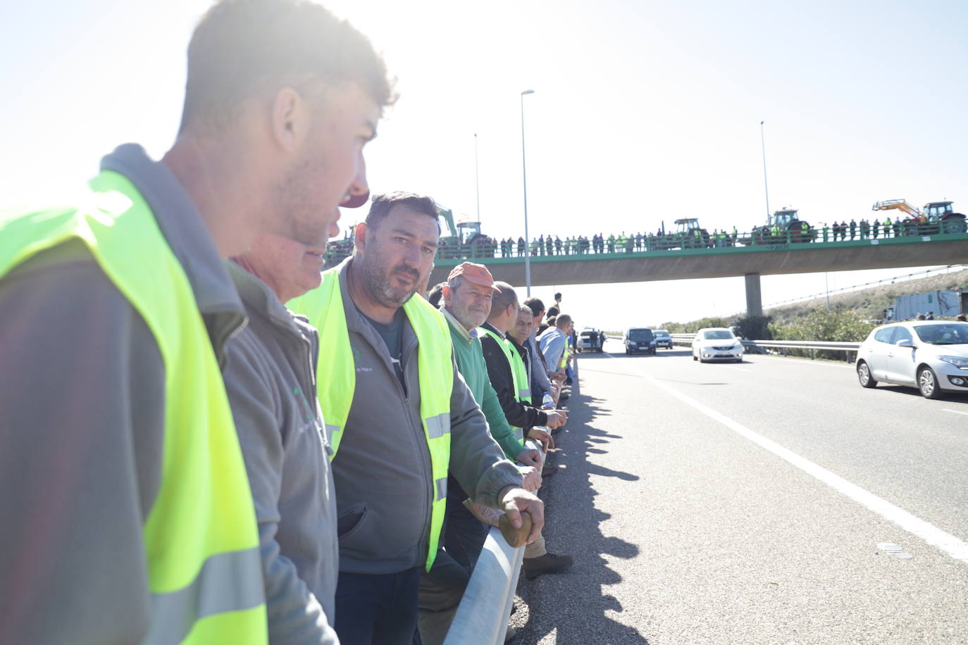 Fotos: Protesta de los agricultores en Miajadas