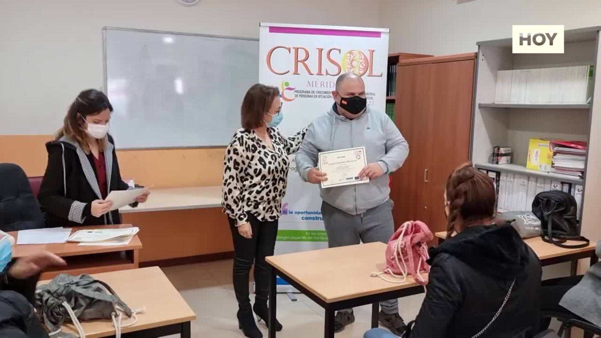 Entregados los certificados de la acción formativa de alimentación y almacén del Programa Crisol