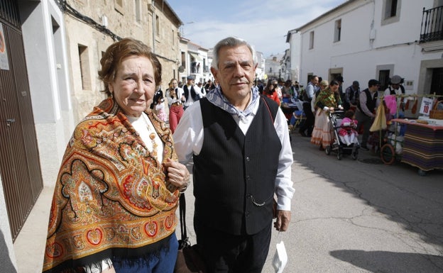 El matrimonio formado por Nina Agúndez y Andrés Granado. 