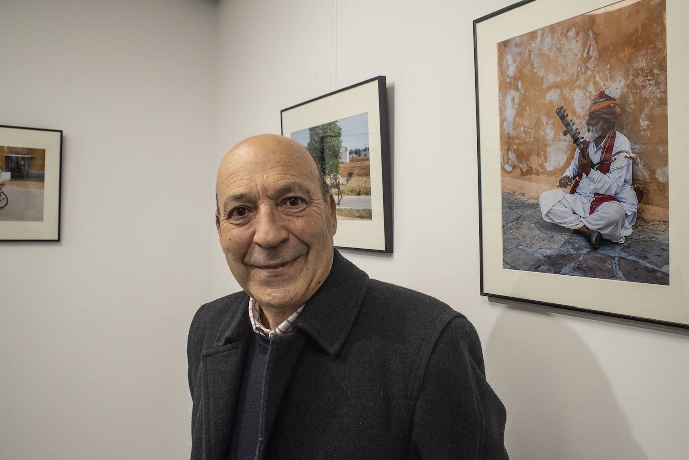 Miguel Ángel Rodríguez en su exposición.