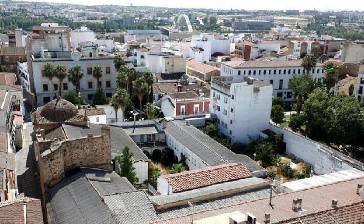 Plano aéreo del convento que se derribará. 