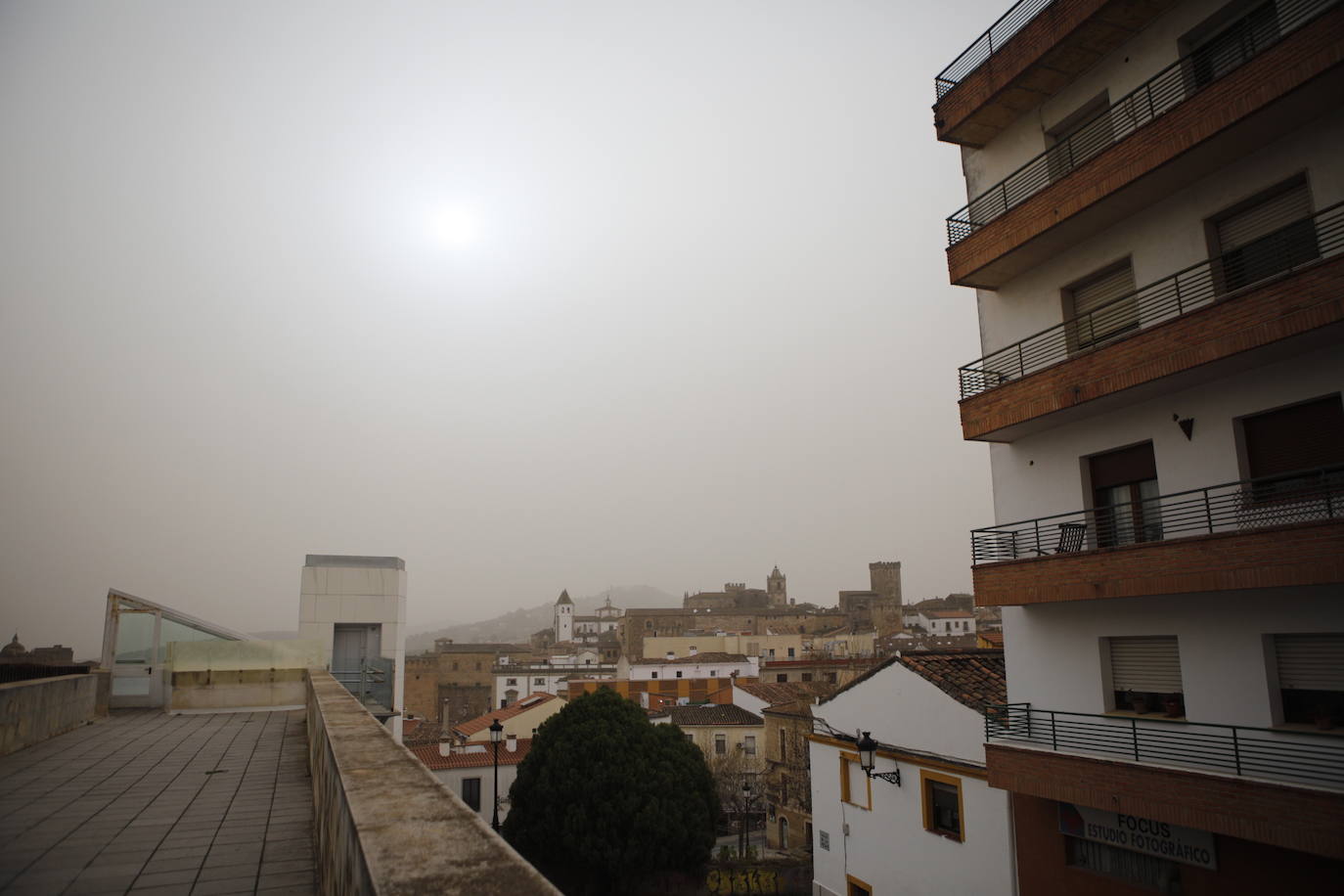 Calima en Cáceres. 