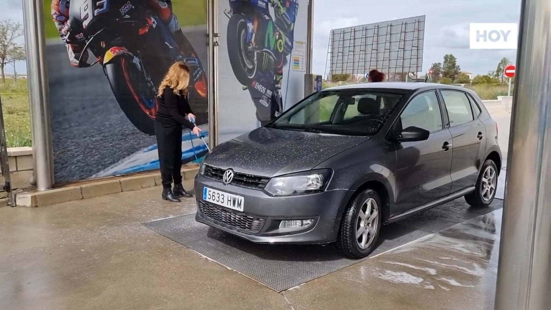 La calima llena los lavaderos de la región