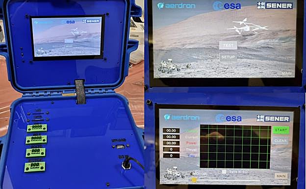 Consola de prueba del sistema de propulsión.