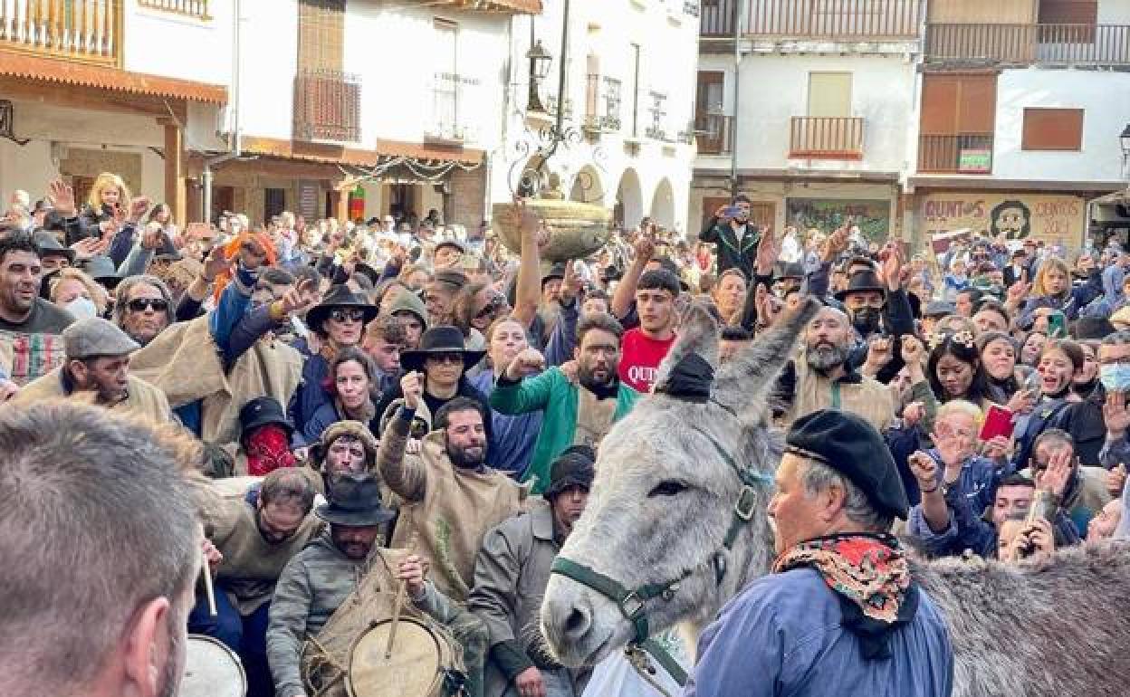 La celebración del Peropalo de este año en Villanueva de la Vera.