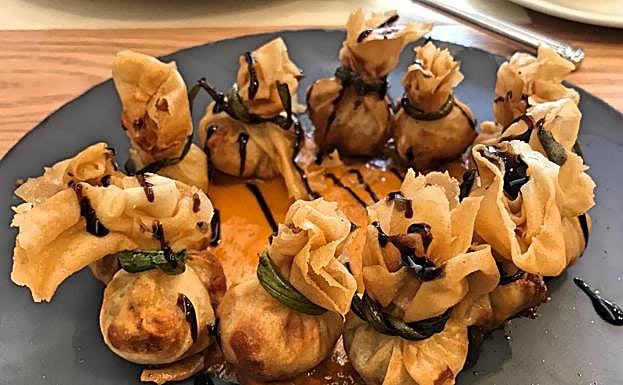 Saquitos de verduras.