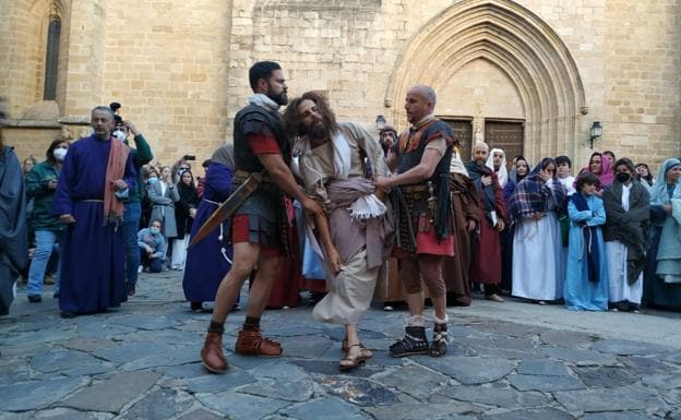 Ya ha arrancado en Cáceres la representación de las últimas horas de vida de Jesucristo