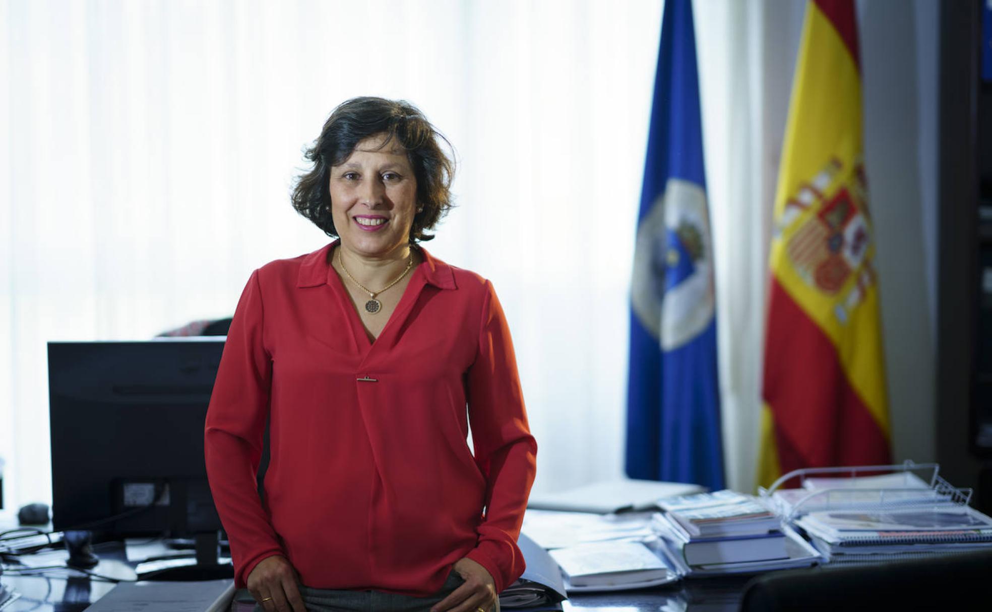 Asunción Gómez Pérez, en su despacho en la Universidad Politécnica de Madrid. 