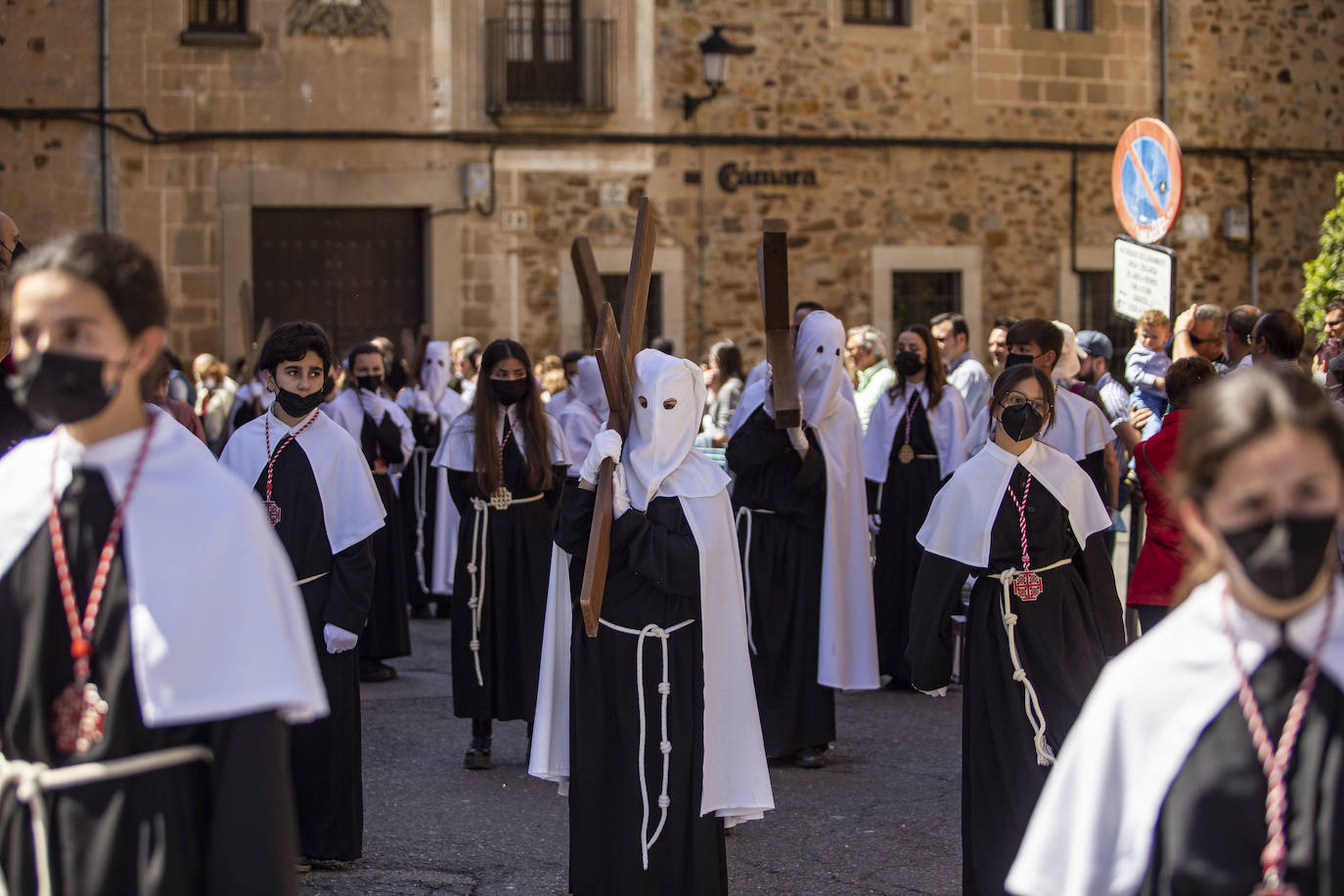 Procesión de la Cofradía del Cristo del Calvario, también conocida como los Estudiantes.