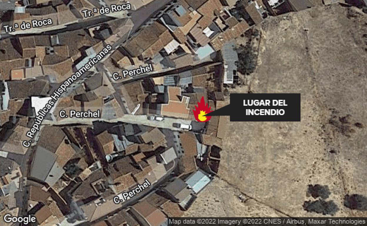 Trasladado a Madrid el niño con quemaduras graves en el fuego que mató a su abuelo en Castilblanco