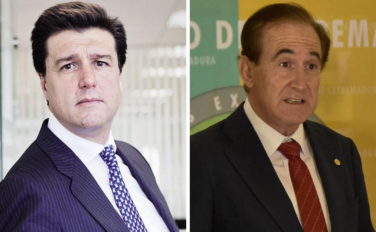 Ismael Clemente, a la izquierda. Antonio Huertas, a la derecha.