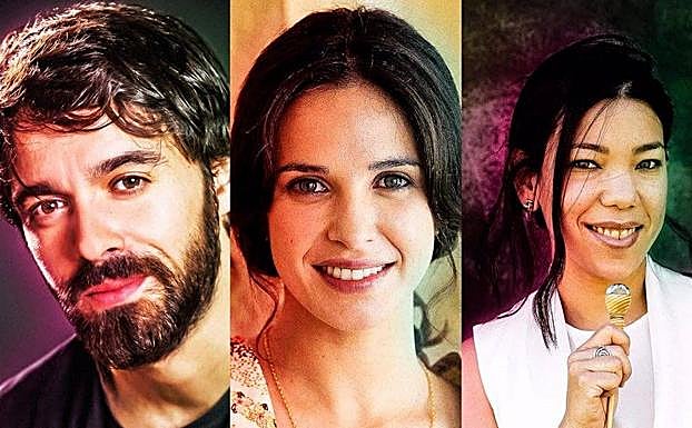 Alberto Amarilla, Paula Prendes y Jhoanna Sierralta.