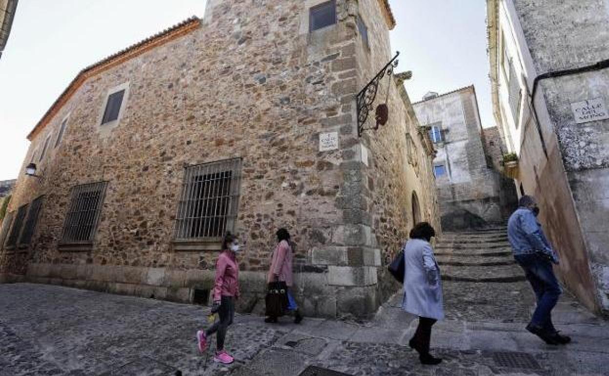 Casa del Mono, en la Cuesta de Aldana. 