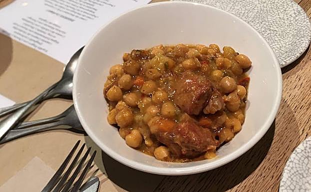 Aperitivo de garbanzos.