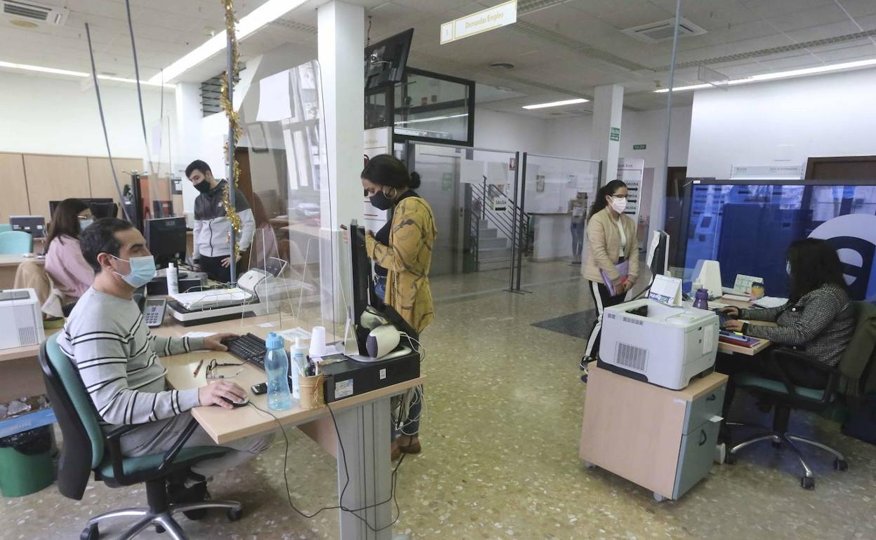 Oficinas del Servicio extremeño de empleo en Mérida. 