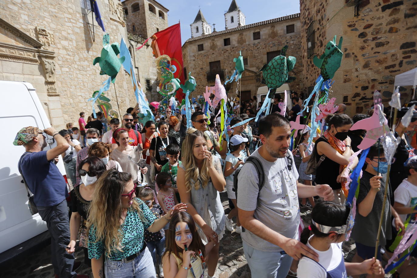 Uno de los momentos del pasacalles.