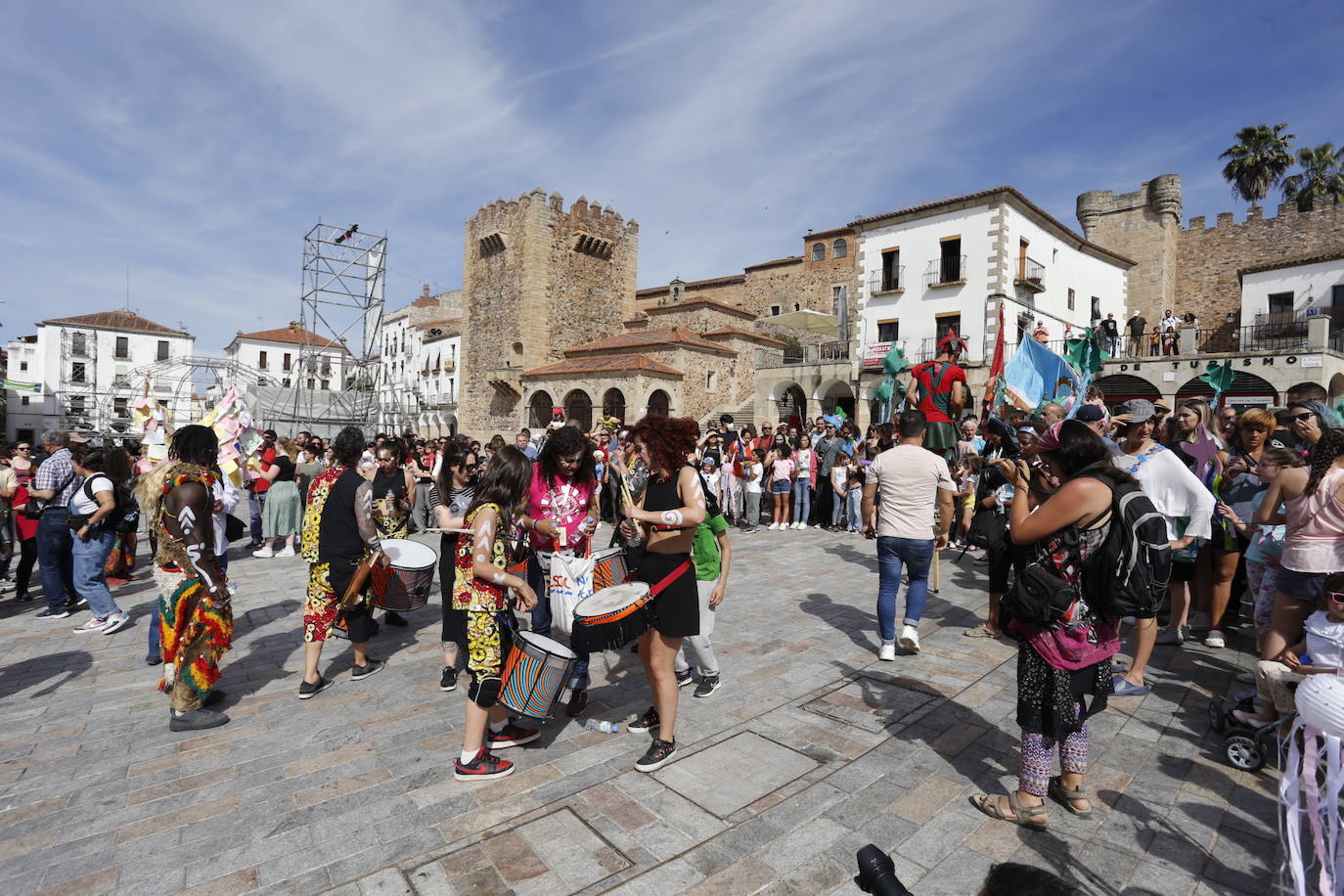 Uno de los momentos del pasacalles.