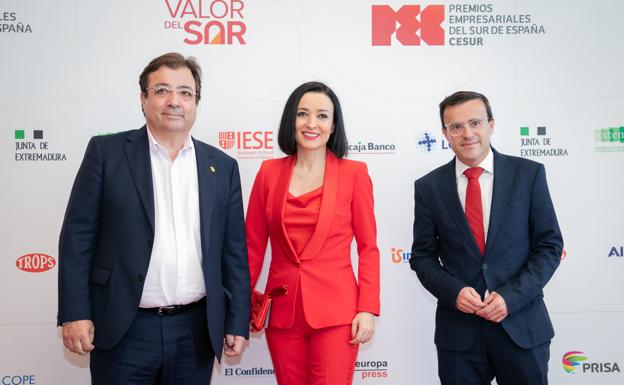 En la gala estuvieron presentes el presidente de la Junta, Guillermo Fernández Vara, y el presidente de la Diputación, Miguel Ángel Gallardo. 