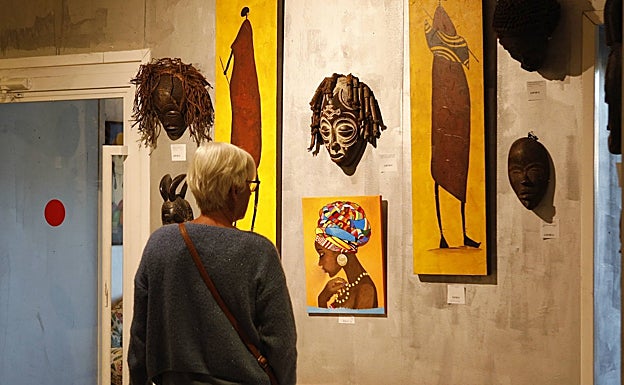 Exposición Negus Tafari sobre arte africano en 'Los 7 jardines'. 