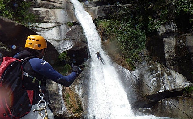 Los rápeles, toboganes y vías de escape del barranco de los Papúos, al detalle