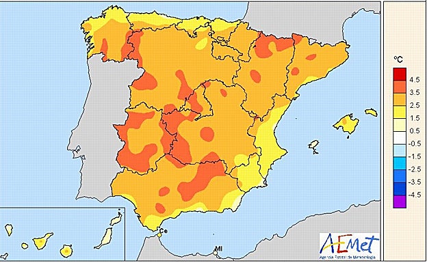 Mayo ha sido el más cálido del siglo y el segundo más seco en 60 años
