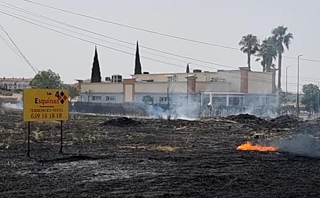 Desalojan el tanatorio de Mérida por un incendio en las proximidades