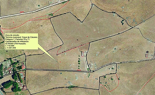 Parcela en la que se prevé construir el parque acuático. 