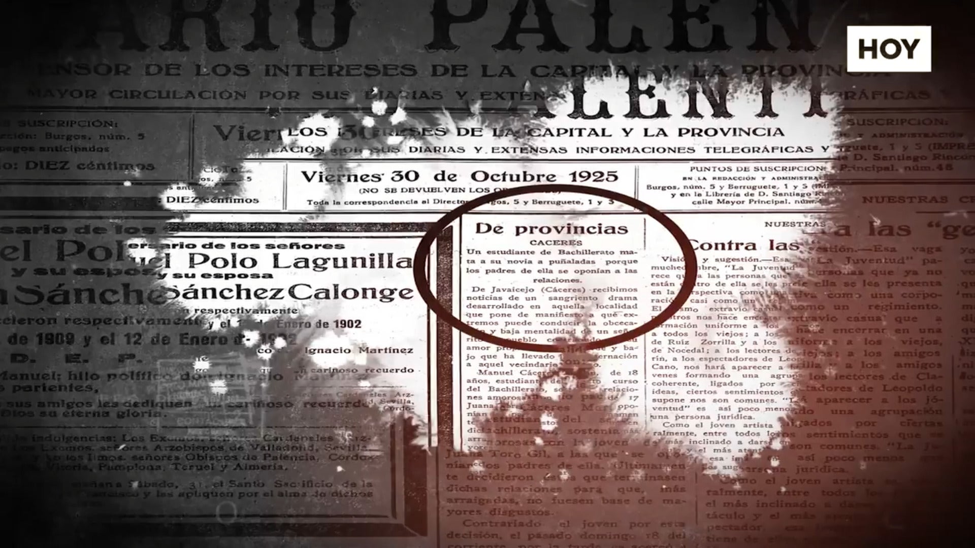 Violencia de género en Jaraicejo en 1925