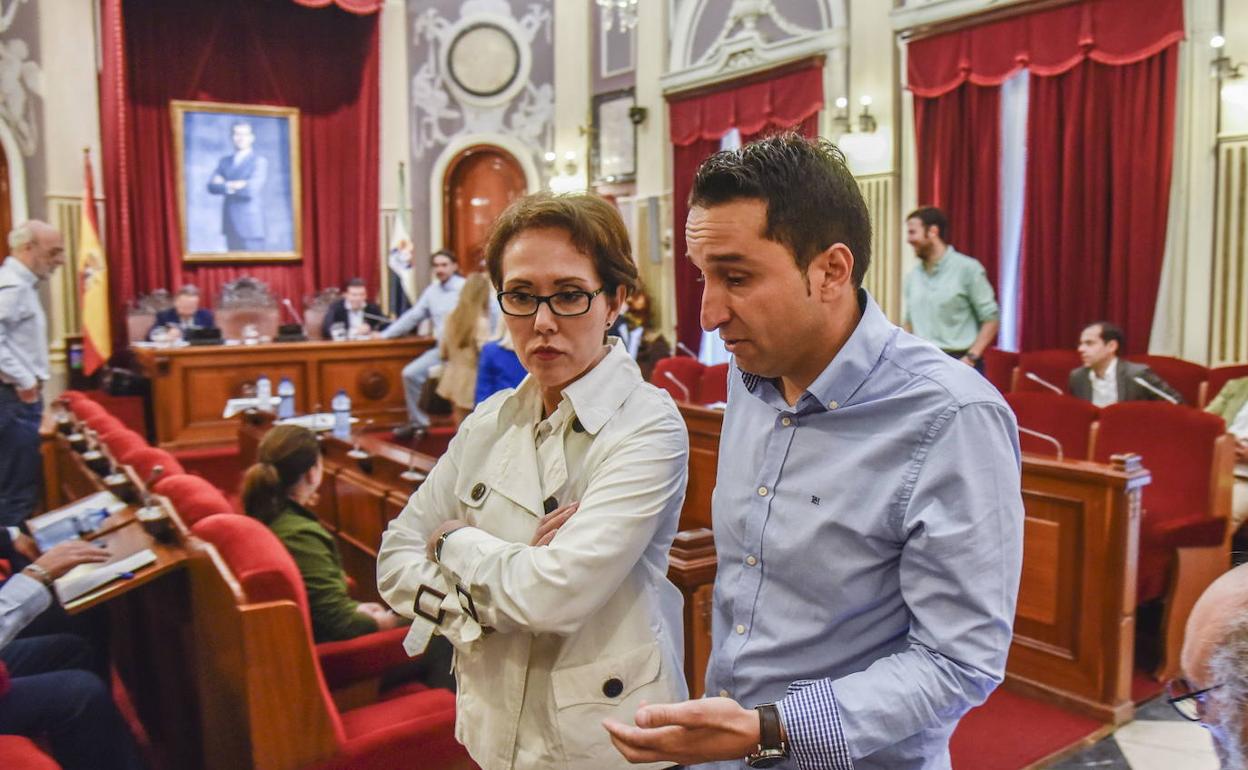 María José Solana y Ricardo Cabezas, en una imagen de 2018. 