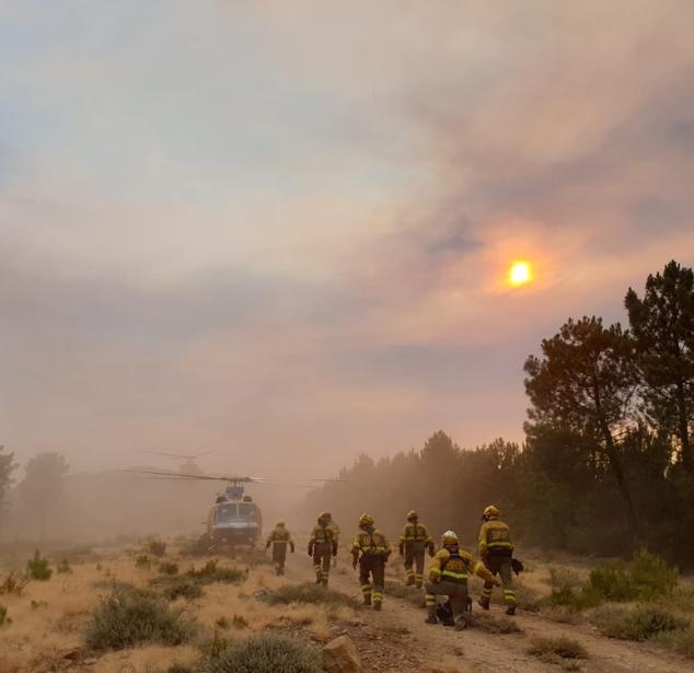 Fotos: Las imágenes más impactantes de las noches en el incendio de Las Hurdes