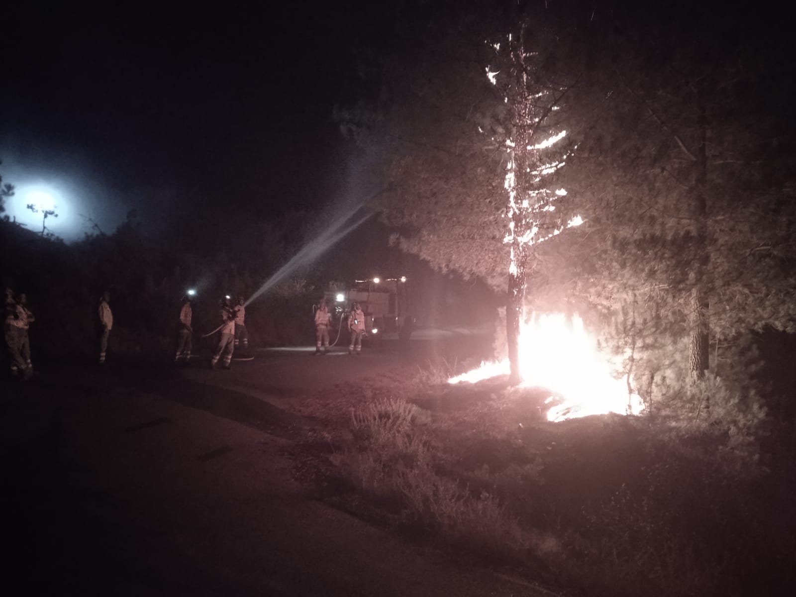 Cuadrillas terrestres del operativo Infocal y Plan Infoex